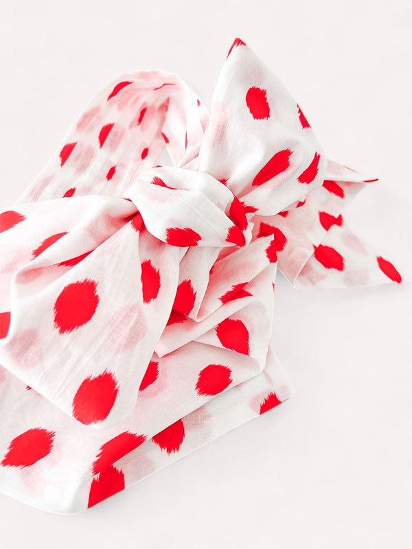 Scarf Belt Dots Red