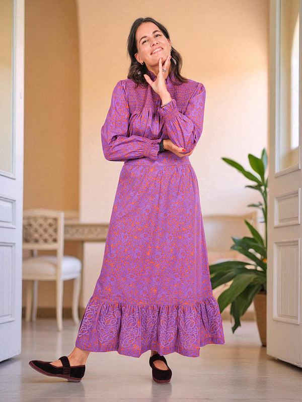 NIMO x LORI limited Piries Blouse Violet Orange