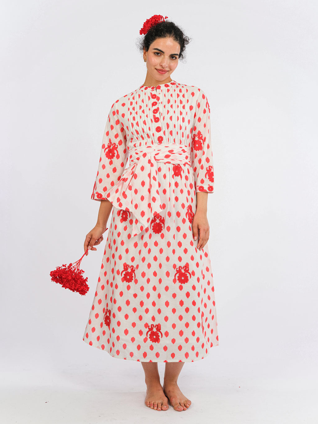 Scarf Belt Dots Red