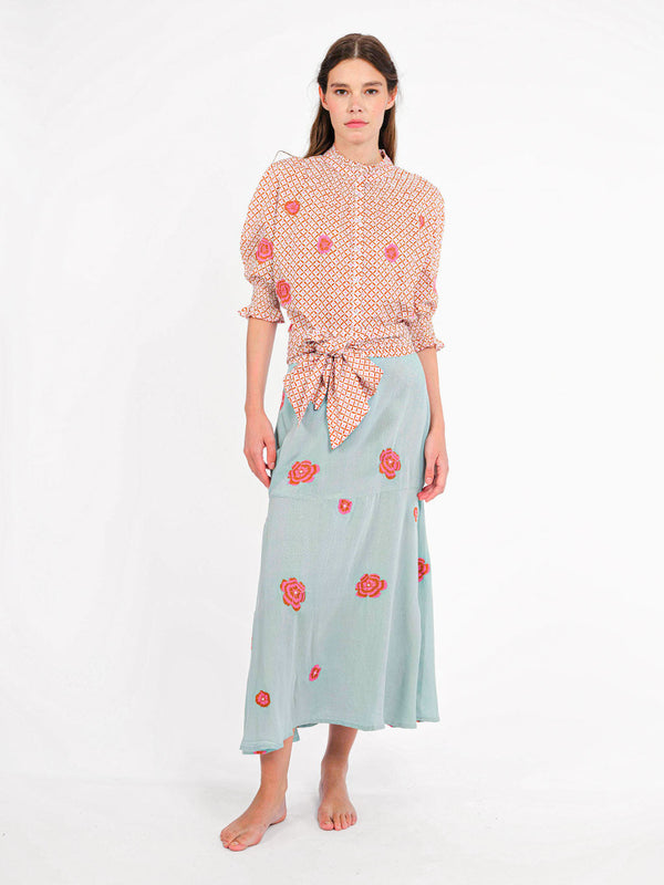 Scarf Belt Dotty Mustard